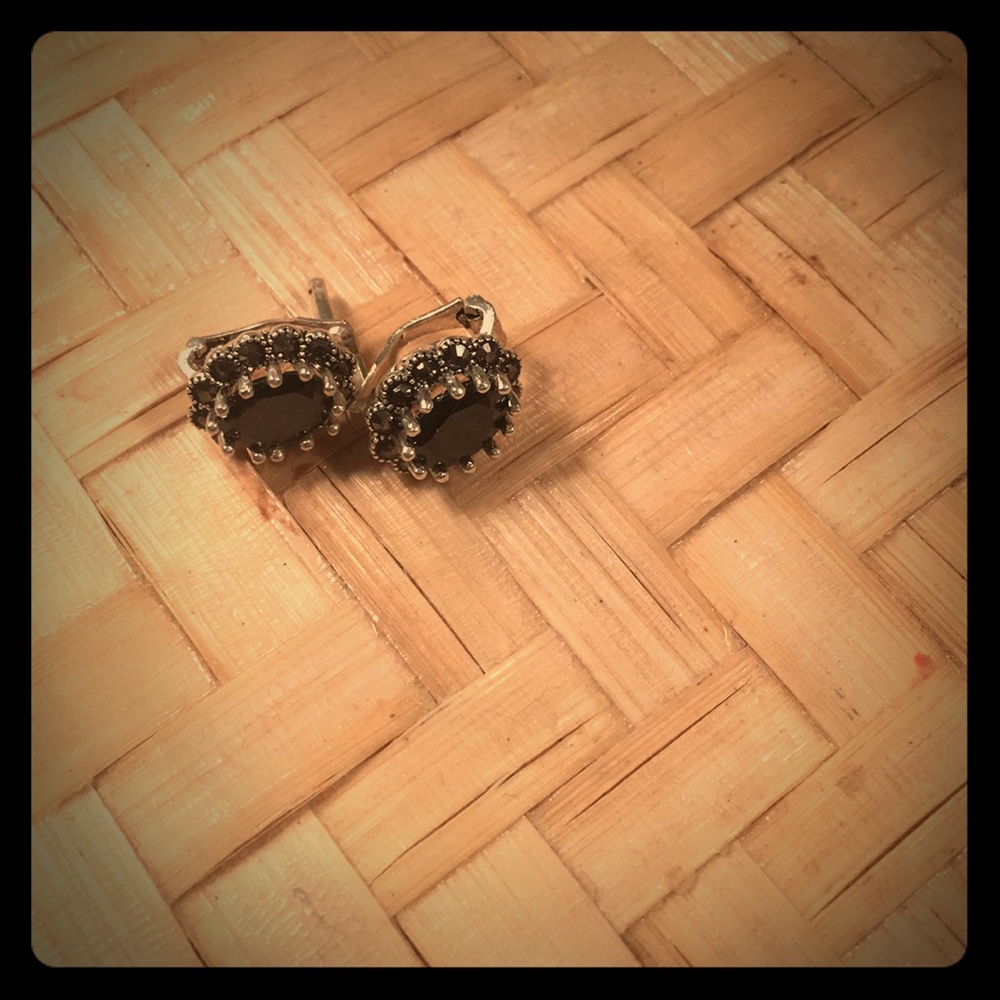 Beautiful black onyx stud earrings. NWOT